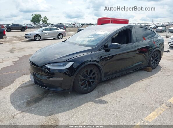 7SAXCBE6XNF342386 2022 TESLA MODEL X Черный Задняя правая четверть