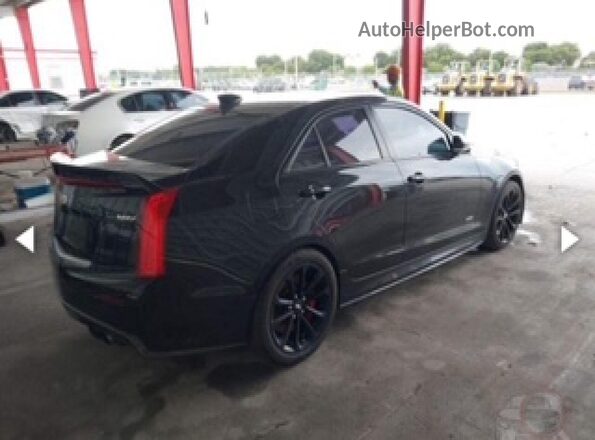 1G6AN5SY7G0123586 2016 CADILLAC ATS-V Черный Вид задней части салона