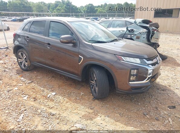 JA4AP4AU3LU012174 2020 MITSUBISHI OUTLANDER SPORT Черный Передняя правая четверть