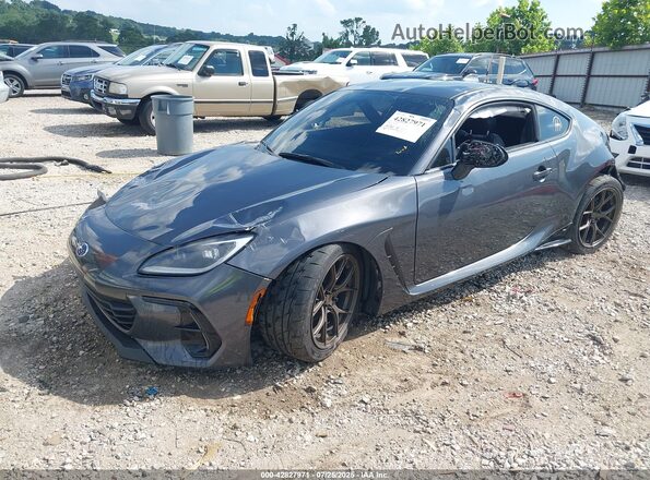 JF1ZDBE14N9704185 2022 SUBARU BRZ Gray წინა მარცხენა ხედი სამი მეოთხედიდან