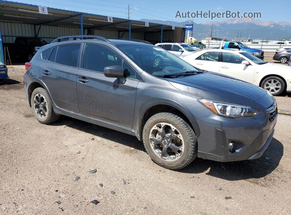JF2GTAPC2M8287717 2021 SUBARU CROSSTREK Gray Przód prawy