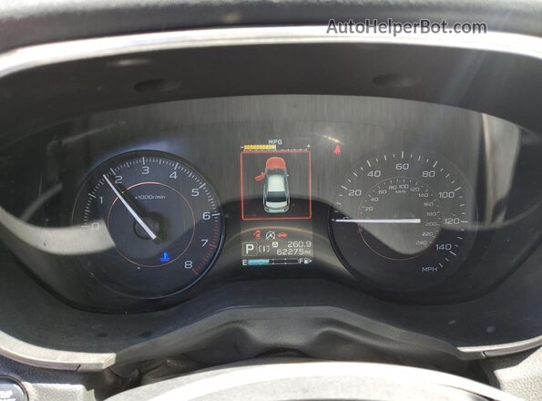 JF2GTAPC2M8287717 2021 SUBARU CROSSTREK Gray Widok zestawu wskaźników