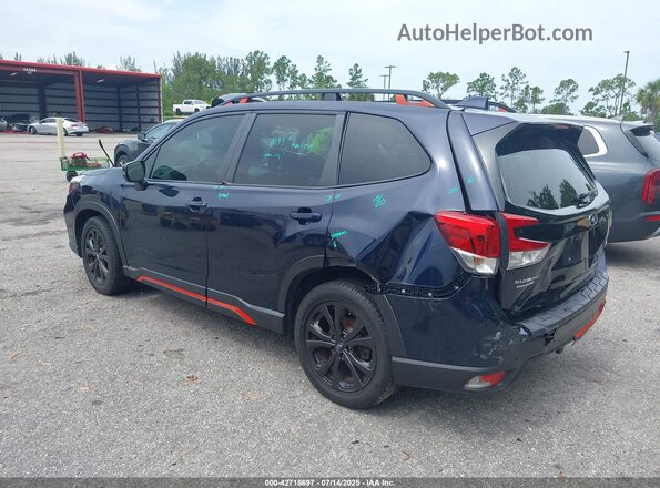 JF2SKARC0MH437804 2021 SUBARU FORESTER Dark Blue Tył lewy