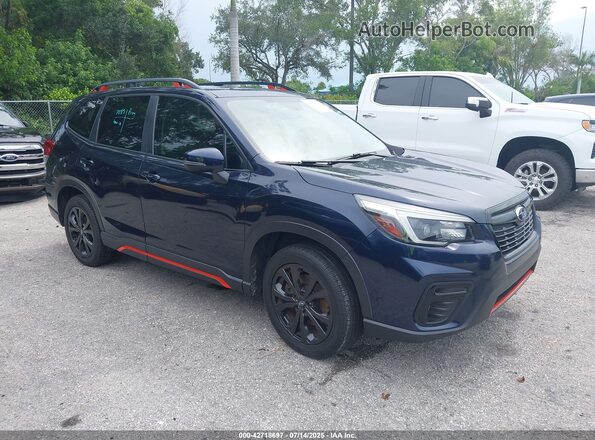 JF2SKARC0MH437804 2021 SUBARU FORESTER Dark Blue Przód prawy