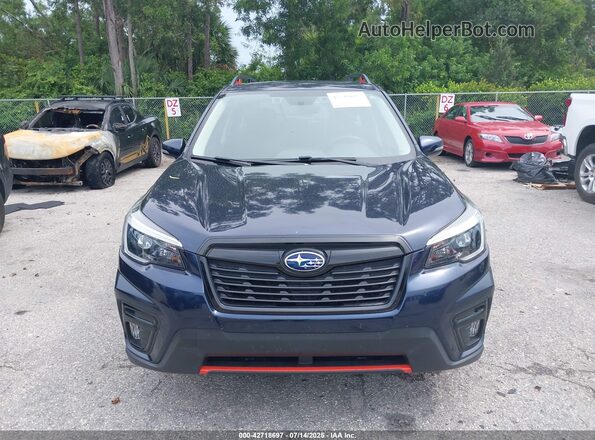JF2SKARC0MH437804 2021 SUBARU FORESTER Dark Blue Widok zestawu wskaźników