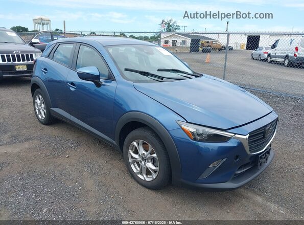 JM1DKFB76M1505968 2021 MAZDA CX-3 Синий Передняя правая четверть