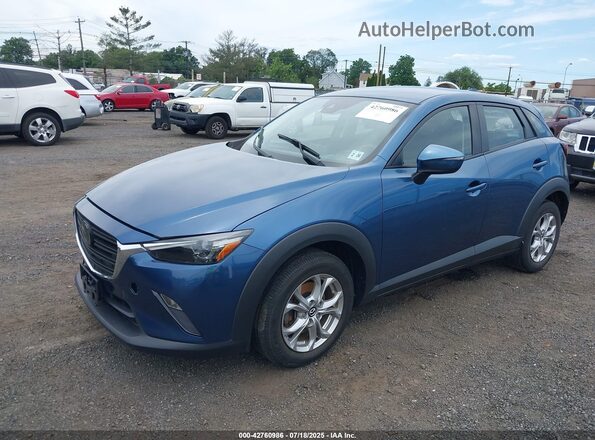 JM1DKFB76M1505968 2021 MAZDA CX-3 Синий Передняя левая четверть