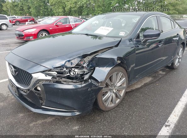 JM1GL1VM7L1523876 2020 MAZDA 6 Dark Blue Передняя левая четверть
