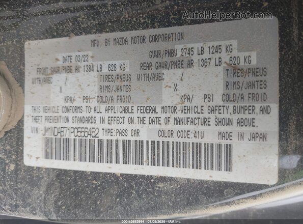 JM1NDAB71P0556452 2023 MAZDA MX-5 MIATA Черный Вид подкапотного пространства