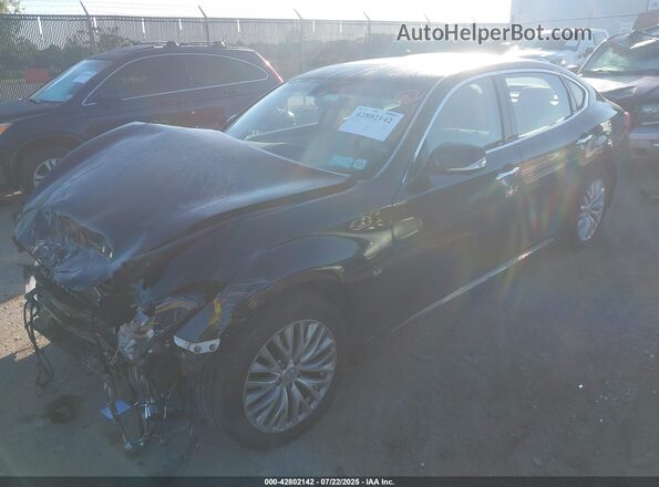 JN1AY1PR2KM655007 2019 INFINITI Q70L Black Przód lewy
