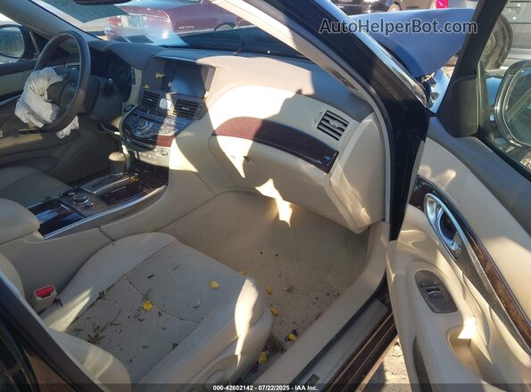 JN1AY1PR2KM655007 2019 INFINITI Q70L Black Widok wnętrza z przodu