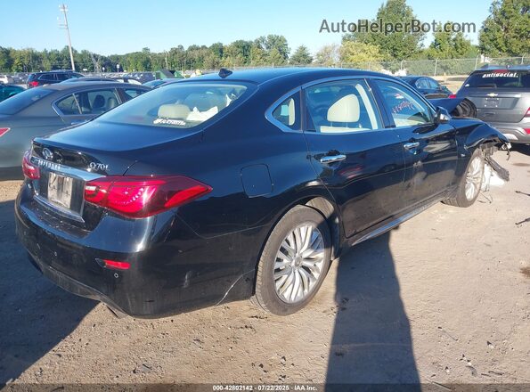 JN1AY1PR2KM655007 2019 INFINITI Q70L Black Tył prawy