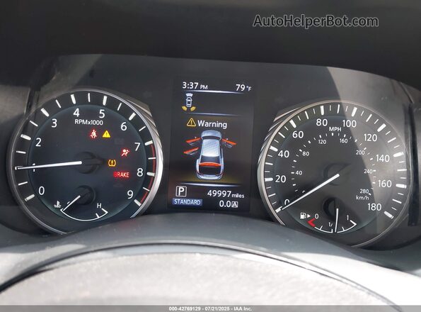 JN1EV7AR0LM254076 2020 INFINITI Q50 White Widok tylnych siedzeń