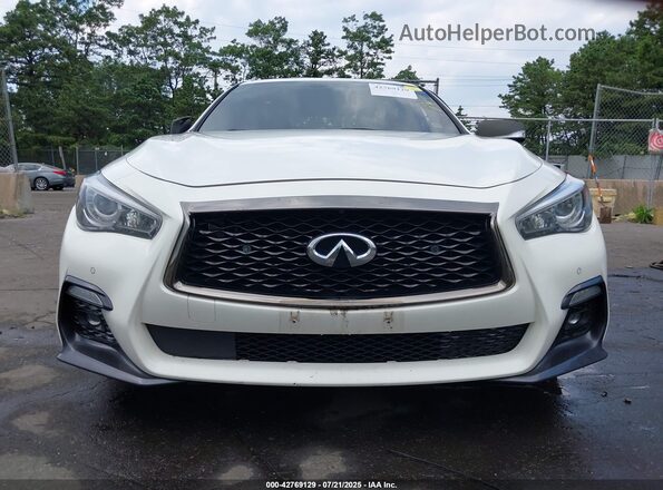 JN1EV7AR0LM254076 2020 INFINITI Q50 White Widok zestawu wskaźników