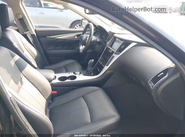 JN1EV7BR7MM750203 2021 INFINITI Q50 Black Widok wnętrza z przodu