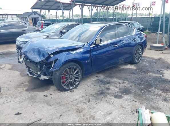 JN1FV7AR2LM660445 2020 INFINITI Q50 Blue Przód lewy