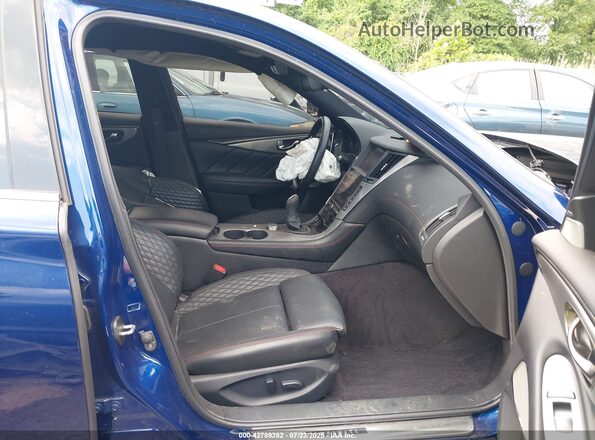 JN1FV7AR2LM660445 2020 INFINITI Q50 Blue Widok wnętrza z przodu