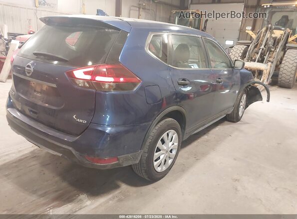 JN8AT2MV6KW371830 2019 NISSAN ROGUE Синий Задняя правая четверть