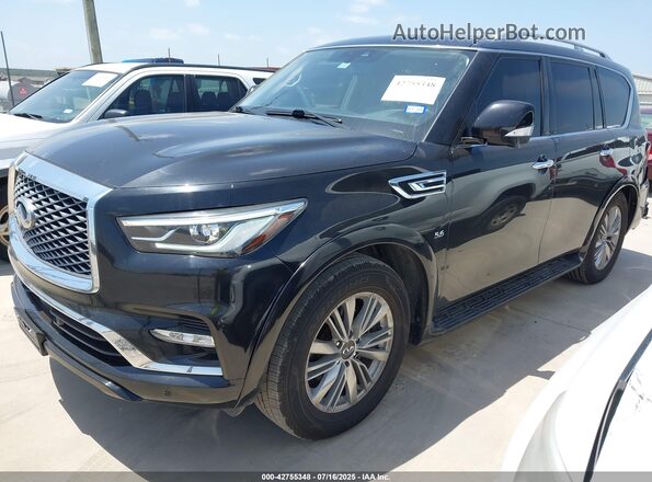 JN8AZ2NF0L9703864 2020 INFINITI QX80 Черный Передняя левая четверть
