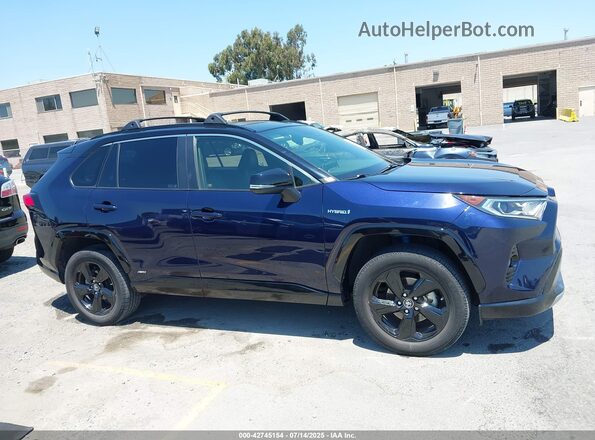 JTMEWRFV9KJ005481 2019 TOYOTA RAV4 HYBRID Dark Blue Вид задней части салона