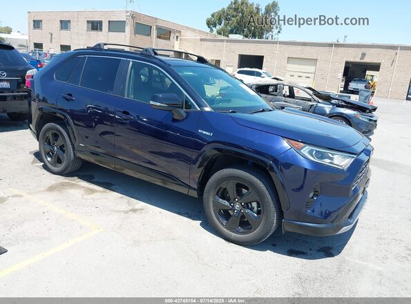 JTMEWRFV9KJ005481 2019 TOYOTA RAV4 HYBRID Dark Blue Передняя правая четверть