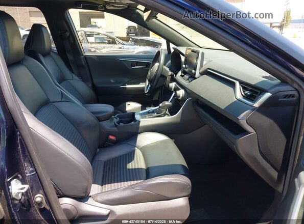 JTMEWRFV9KJ005481 2019 TOYOTA RAV4 HYBRID Dark Blue Вид салона спереди