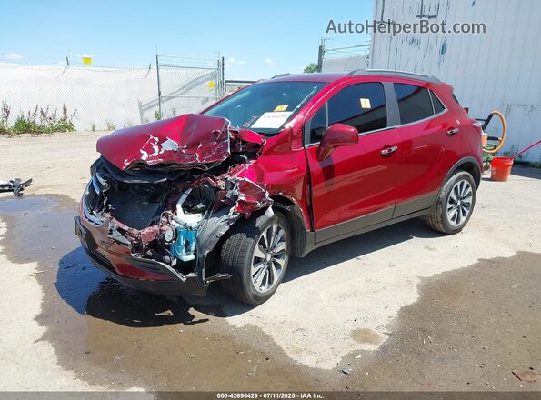 KL4CJASB2MB323551 2021 BUICK ENCORE Burgundy Vista tres cuartos delantera izquierda