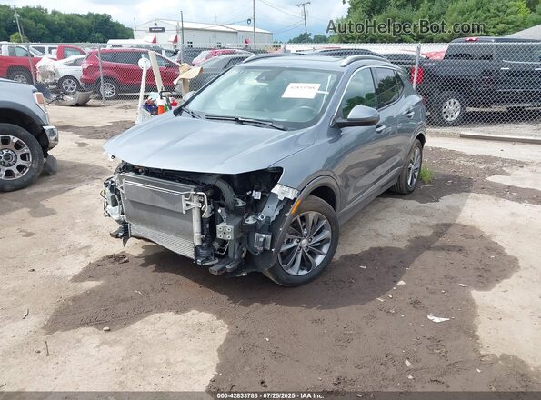 KL4MMFSL0MB096670 2021 BUICK ENCORE Gray Առջևի ձախ երեք քառորդ տեսարան