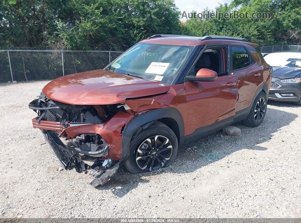 KL79MRSL6MB109092 2021 CHEVROLET TRAILBLAZER Orange Front left