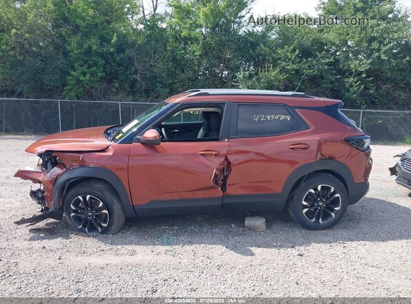KL79MRSL6MB109092 2021 CHEVROLET TRAILBLAZER Orange 360 interior view