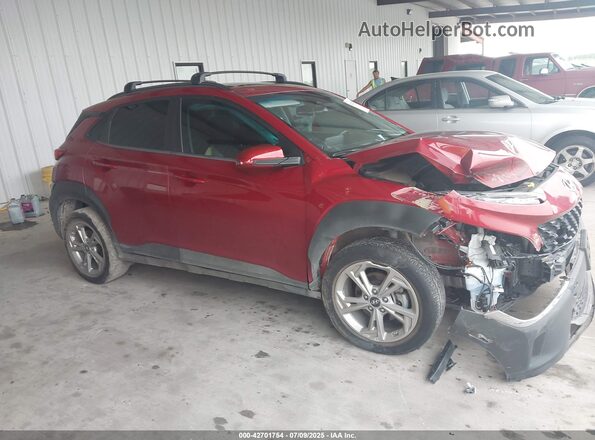 KM8K32AB0PU056627 2023 HYUNDAI KONA Red Vista interior trasera