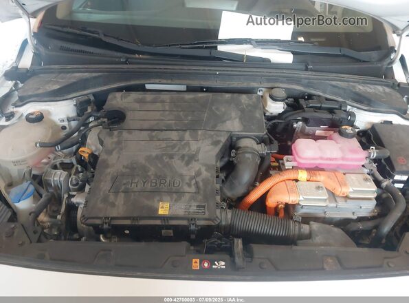 KMHC65LC6MU246382 2021 HYUNDAI IONIQ HYBRID White Widok z tyłu