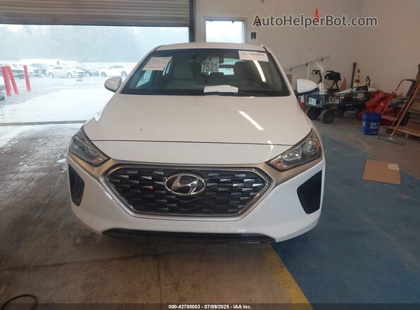 KMHC65LC6MU246382 2021 HYUNDAI IONIQ HYBRID White Widok zestawu wskaźników