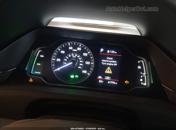KMHC65LC6MU246382 2021 HYUNDAI IONIQ HYBRID White Widok tylnych siedzeń