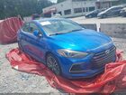 2018 Hyundai Elantra Sport Blue vin: KMHD04LB1JU530909