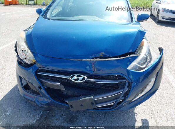 KMHD35LH4GU316135 2016 HYUNDAI ELANTRA GT Blue Front view