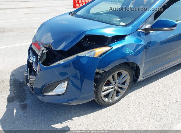 KMHD35LH4GU316135 2016 HYUNDAI ELANTRA GT Blue Instrument cluster view