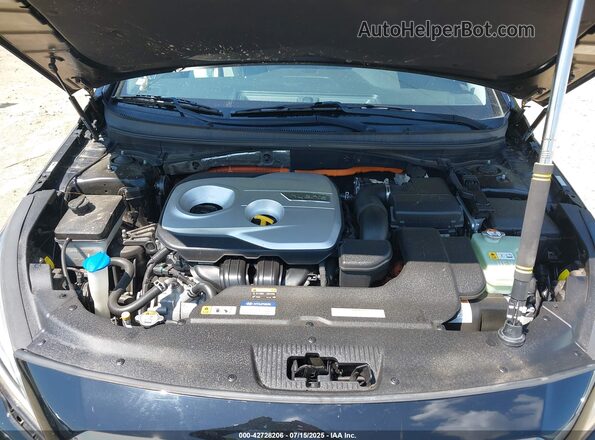 KMHE34L16GA008452 2016 HYUNDAI SONATA HYBRID Black Rear view