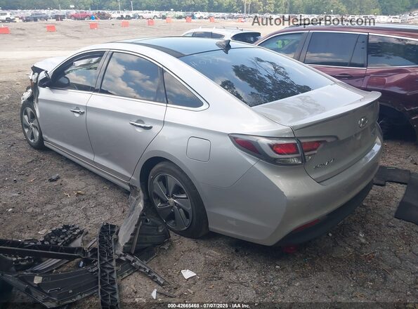 KMHE34L16GA020777 2016 HYUNDAI SONATA Silver Rear left