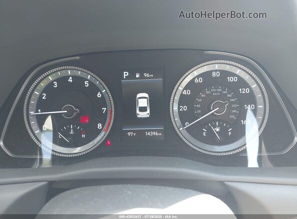 KMHL64JAXPA301479 2023 HYUNDAI SONATA White Հետևի նստատեղերի տեսք