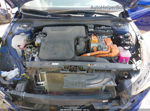 KMHLN4AJ5PU040957 2023 HYUNDAI ELANTRA HYBRID Синий Вид сзади