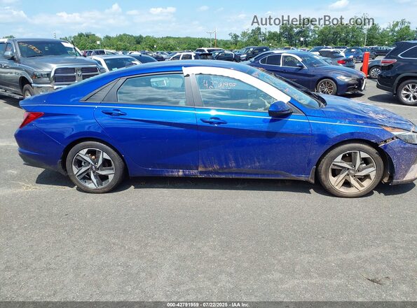 KMHLS4AG5PU599003 2023 HYUNDAI ELANTRA Dark Blue 