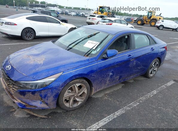 KMHLS4AG5PU599003 2023 HYUNDAI ELANTRA Dark Blue Przód lewy