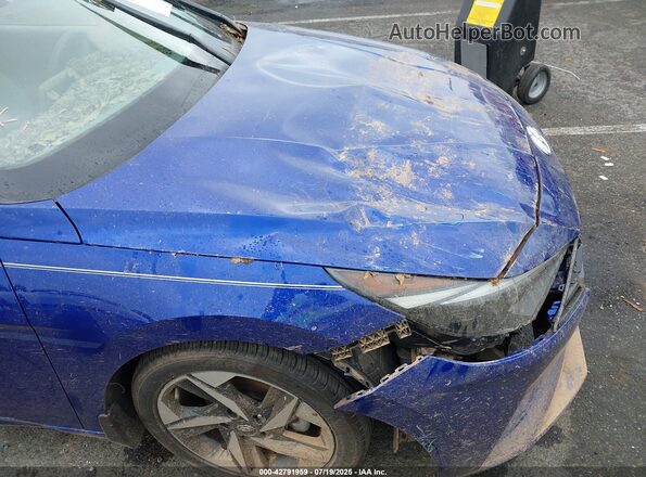 KMHLS4AG5PU599003 2023 HYUNDAI ELANTRA Dark Blue Widok wnętrza z tyłu