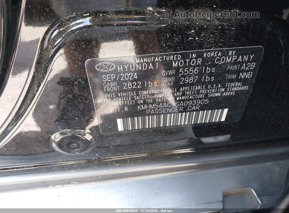 KMHM54AC9SA093905 2025 HYUNDAI IONIQ 6 Black ძრავის განყოფილების ხედი