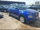 2020 Hyundai Venue Sel Синий vin: KMHRC8A38LU025565