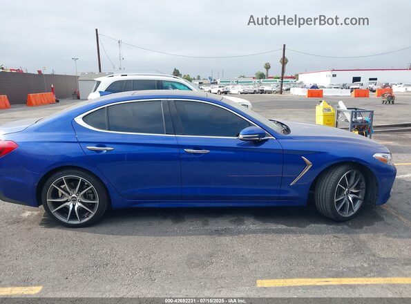 KMTG44LA1LU065355 2020 GENESIS G70 Blue Widok wnętrza z tyłu