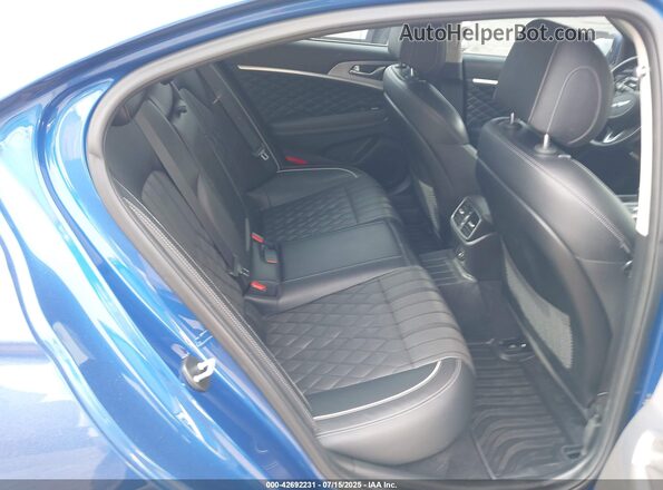 KMTG44LA1LU065355 2020 GENESIS G70 Blue Widok naklejki z numerem VIN
