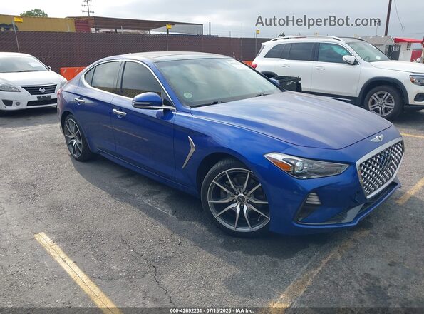 KMTG44LA1LU065355 2020 GENESIS G70 Blue Przód prawy