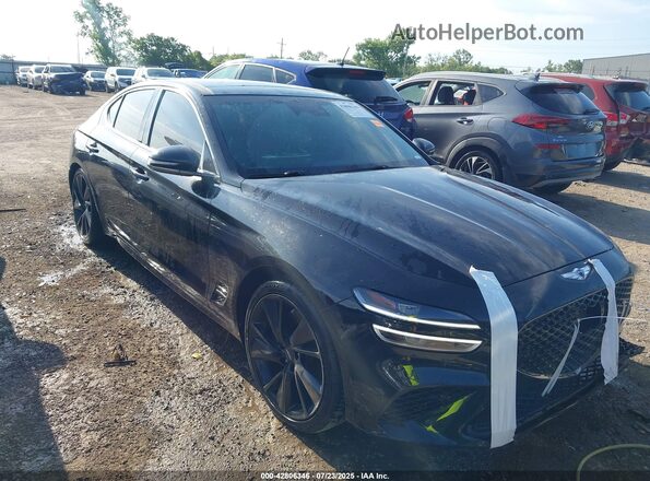 KMTG54TEXNU081959 2022 GENESIS G70 Black წინა მარჯვენა